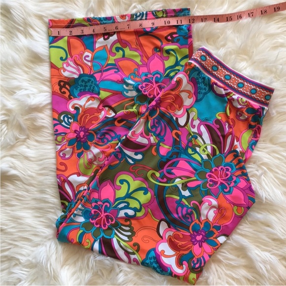 NWOT Trina Turk “Fuji Flowers” Wide Leg Pants Size Small - Picture 7 of 7